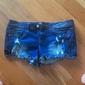 Express Distressed Jean Shorts